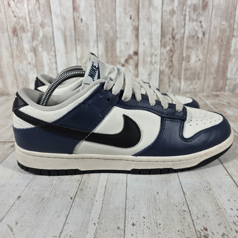 Nike Dunk Low Midnight Navy White Black Sneakers HM6192-478 Mens 11 Womens 12.5